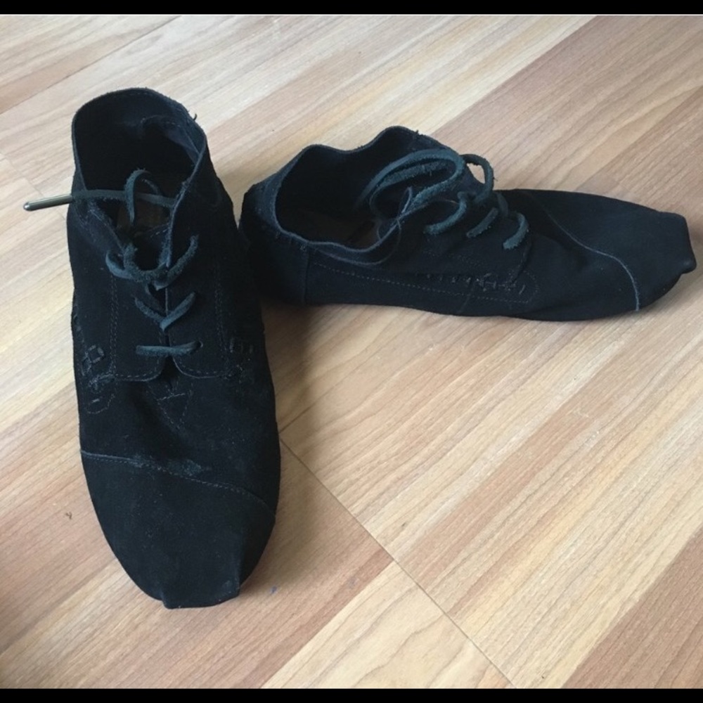 TOMS booties, worn once!
